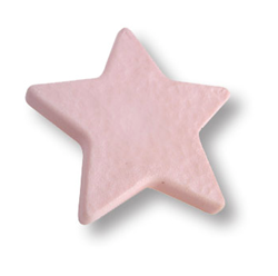 689RS Ручка кнопка детская, звезда розовая